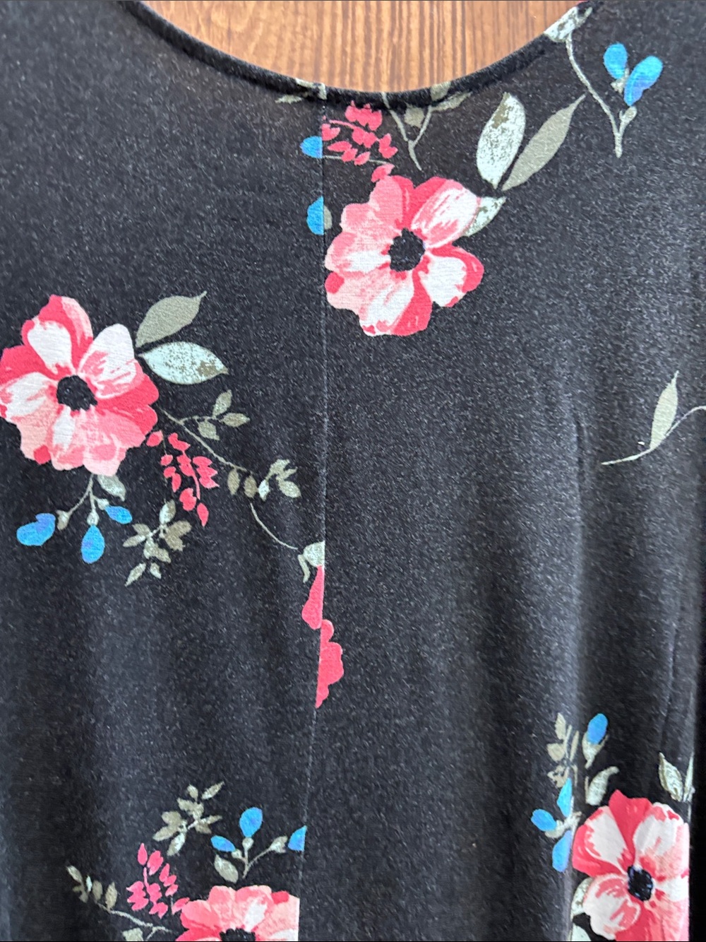 So Black Floral Lace-Up Midi Dress - Picture 7 of 7